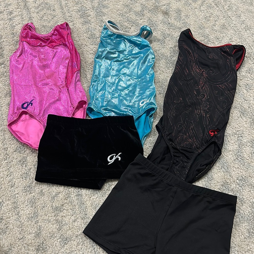 GK Elite gymnastic bundle - child sizes S-L. Excellent condition!